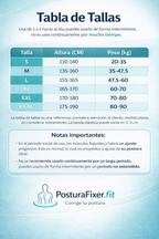 Corrector de postura ajustable