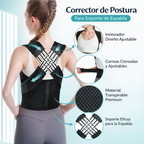 Corrector de postura ajustable